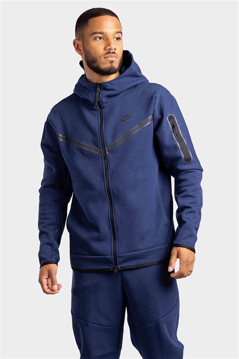 nike tech blauw donkerblauw|Blauw Tech Fleece .